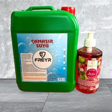 Freyr Çamaşır Suyu 2 x 5 lt + 500 ml Kalıcı Parfüm Esanslı Sıvı Sabun