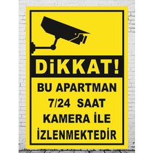 Zafrak Reklam Apartman  Kamera Tabela Levhası