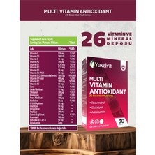 Yuxelvit Multivitamin Antioxidant Resveratrol Glutatyon 30 Tablet