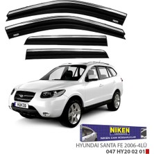 Hyundai santafe cam rüzgarlığı kromlu niken 2006+
