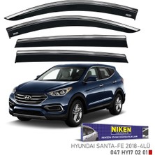 Hyundai santafe cam rüzgarlığı kromlu niken 2018+