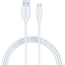 Syrox C67 Micro USB 2.0A Hızlı Şarj Kablosu *powerbank Kullanımı Için Kısa KABLO(20CM)