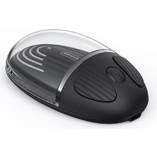 Coofbe Şeffaf Işıklı Sessiz Şarjlı 1200DPL Çift Cihaz Uyumlu 2.4ghz Bluetooth Mouse Kablosuz Mouse