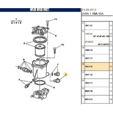 Psa Mazot Filtre Kutu Müşürü 206 306 307 406 Expert Partner Berlingo DW8-DW10 (191316)