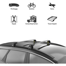 Turtle Renault Koleos 2017-2023 Turtle Air2 Ara Atkı Gri