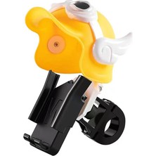 Pazariz Telefon Tutucu Bisiklet Gidonlu Motosiklet Yağmur Geçirmez 4.7- 7.2 Inç Uyumlu Sarı