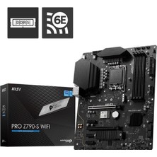 Msı Pro Z790-S Wıfı Ddr5 6600MHZ 1xhdmı 1xdp 2xm2 USB 3.2 Atx 1700P (12. / 13. ve 14. Nesil Işlemci Uyumlu)