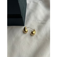 Organik Kutum Bottega Mini Damla Küpe Gold