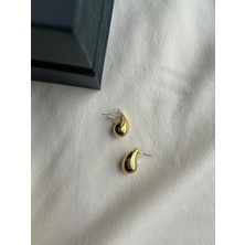 Organik Kutum Bottega Mini Damla Küpe Gold