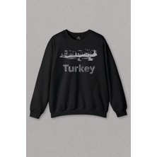 So Cool Unisex Sweatshirt Istanbul Eminönü Kız Kulesi Ayasofya Türkiye Turkey Baskılı Sweat
