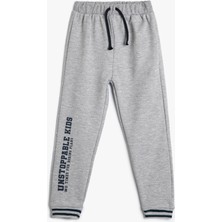 Koton Jogger Eşofman Altı Baskı Detaylı Beli Bağlamalı