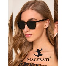 Macerati 2023 Vintage Siyah Unisex Güneş Gözlüğü