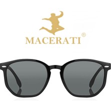 Macerati 2023 Vintage Siyah Unisex Güneş Gözlüğü