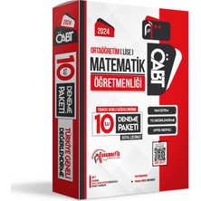 Anamorfik Yayınları 2024 ÖABT Lise Ortaöğretim Matematik Öğretmenliği 10’lu Çözümlü Paket Deneme