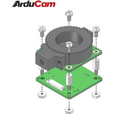 Arducam Csı-Usb Uvc Kamera 12.3mp IMX477 Raspberry Pi Kamera Için Adaptör Kartı