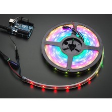 Adafruit Neopixel Dijital Rgb LED Şerit - Siyah 30 LED 1m