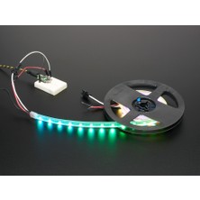 Adafruit Neopixel LED Yan Işık Çubuğu - Siyah 60 LED