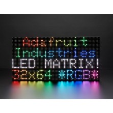 Adafruit 64X32 Rgb LED Matrisi - 6mm Aralıklı