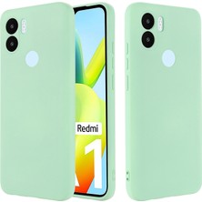 4U Sky Xiaomi Için Poco C51 4g Yumuşak Astar Sıvı Silikon Telefon Kılıfı Damla Koruma Geri Kapak-Yeşil (Yurt Dışından)