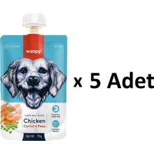 Wanpy Taze Tavuklu&havuçlu Köpek Et Ezmesi 90 gr x 5 Adet