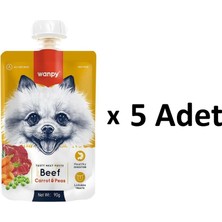 Wanpy Taze Sığır Etli&havuçlu Köpek Et Ezmesi 90 gr x 5 Adet