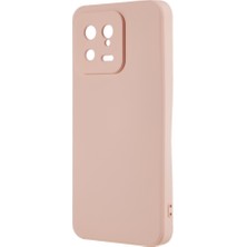 4U Sky Xiaomi 13 5g Anti-Çizik Tpu Telefon Kasası Fiber Astar Ka Koruyucu Kapak-Pembe (Yurt Dışından)