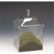 Tek Tıkla Mutfak Akrilik Kapaklı,polycarbonat Kavanoz 15X15