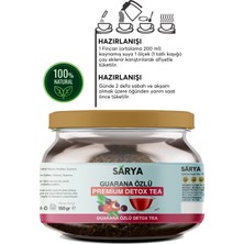 Sarya Guarana Özlü Premium Detox Tea (2 Aylık Kullanım) 150 gr Guarana Özlü Çay