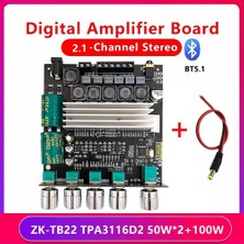 Archive -TB22 2.1 Kanal Bluetooth Ses Amplifikatör Kartı Dc Kablolu TPA3116D2 50WX2+100W Tweeter Subwoofer Modülü (Yurt Dışından)