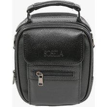 Sosela 45-3018 Siyah Küçük Boy Erkek El Çantası