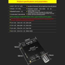 Archive XY-C100L Hıfı 100WX2 Bluetooth 5.0 Yüksek Güç Dijital Stereo Amplifikatör Kurulu Aux USB Amp Amplificador Ev Sineması (Yurt Dışından)