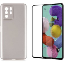 Coolacs Xiaomi Poco X3 Gt ile Uyumlu Soft Yumuşak Telefon Kılıfı ve 5d Tam Kaplayan Cam Ekran Koruyucu