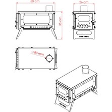 Hot Bag Hot Tent Stove Portable Kamp Sobası