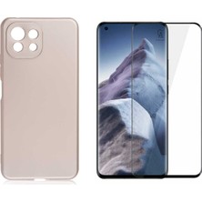 Coolacs Xiaomi Mi 11 Lite ile Uyumlu Telefon Kılıfı ve 5d Ekran Koruyucu