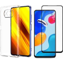 Coolacs Xiaomi Poco X3 ile Uyumlu Telefon Kılıfı ve 5d Ekran Koruyucu