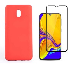Coolacs Xiaomi Redmi 8A ile Uyumlu Telefon Kılıfı ve 5d Ekran Koruyucu