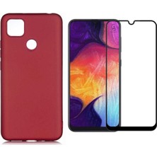 Coolacs Xiaomi Redmi 9c ile Uyumlu Telefon Kılıfı ve 5d Ekran Koruyucu