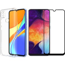 Coolacs Xiaomi Redmi 9c ile Uyumlu Telefon Kılıfı ve 5d Ekran Koruyucu