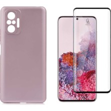 Coolacs Xiaomi Redmi Note 10 Pro ile Uyumlu Telefon Kılıfı ve 5d Ekran Koruyucu