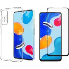 Coolacs Xiaomi Redmi Note 11S ile Uyumlu Telefon Kılıfı ve 5d Ekran Koruyucu