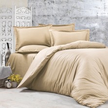 Alena Home Pamuklu Otel Serisi Çizgili Çift Kişilik Nevresim Takımı