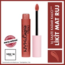 Nyx Professional Makeup Lıp Lıngerıe Xxl Matte Lıquıd Lıpstıck - Peach Flırt