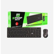 Steep Solid ST-WKM01S Ofis Tipi Standart Kablosuz Klavye - Mouse Set