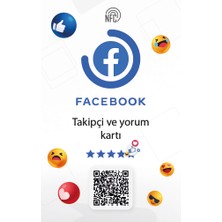 Aktap Nfc Takipçi ve Yorum Kart.nfc Qr Kodlu Pvc Kart  Türkçe