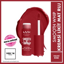 Nyx Professional Makeup Smooth Whip Kremsi Likit Mat Ruj - Velvet Robe