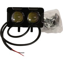 Hazar Led Motosiklet Scooter Sis Farı IP67 Çift Renk Beyaz-Sarı Araç Off Road 4x4 SUV ATV Tekne Far 1 Ad.