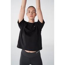 Hummel Hmlt-ic icona Regular Kadın Siyah T-Shirt 911867-2001