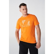 Hummel Hmlt-Te Beat Cotton Erkek Turuncu T-Shirt 911872-2522