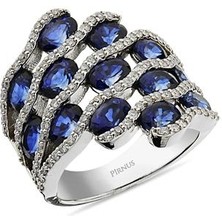 Pirnus Diamond - Renkli Yz - 14 Ayar Altın - Gramı : 10.81