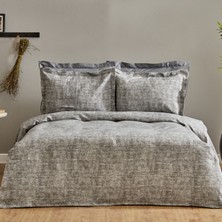 Karaca Home Valerine Çift Kişilik Yatak Örtüsü Seti Gri %80 Pamuk %20 Polyester Desenli 230 x 240 cm